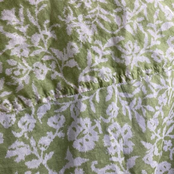 Macy’s Charter Club Women's Green Floral Button Up Blouse Size 20W Fairy Boho - Picture 9 of 11